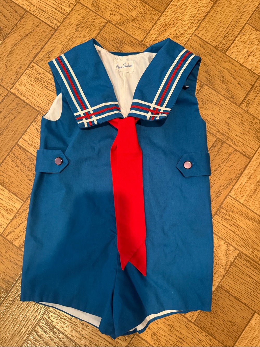 ⚓️ VINTAGE 80s JAYNE COPELAND SAILOR ROMPER ⚓️